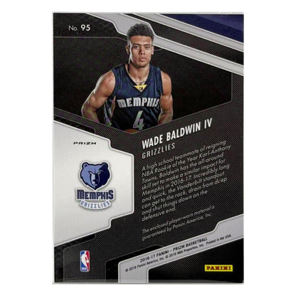 PANINI NBAカード PRIZM WADE BALDWIN GRIZZLIES #95 中古 IT1