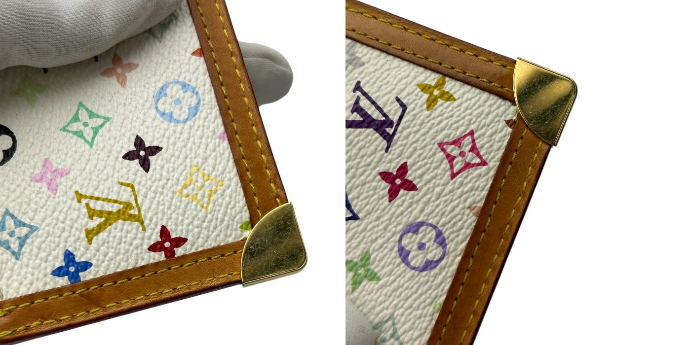 ルイ ヴィトン LOUIS VUITTON モノグラム マルチカラー ポシェット クレ キーチェーン付 コインケース 小銭入れ ブロン M92655 中古 W４