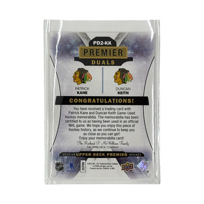 UPPER DECK NHLカード PREMIER PATRICK KANE DUNCAN KEITH BLACKHAWKS 135/149 #PD2-KK 中古 IT1
