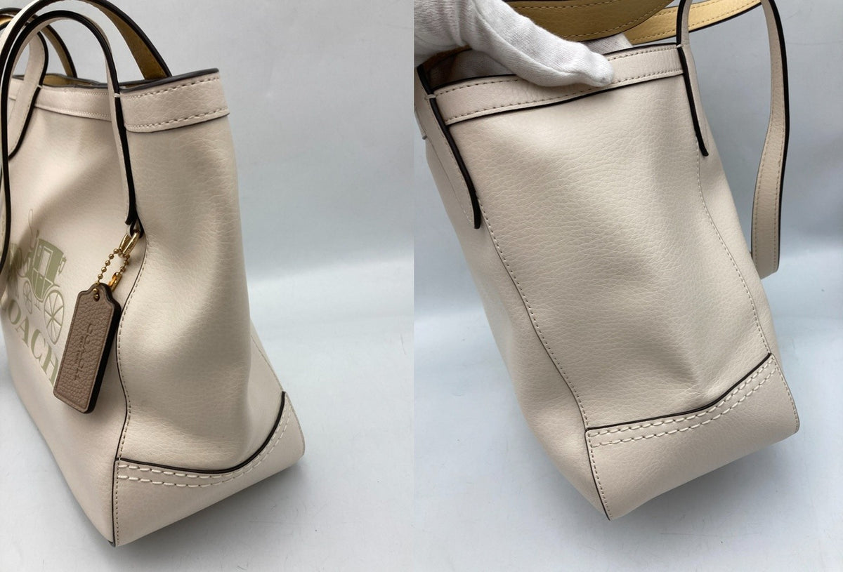 COACH コーチ ホース＆キャリッジ レザー トートバッグ C4062 中古 D4