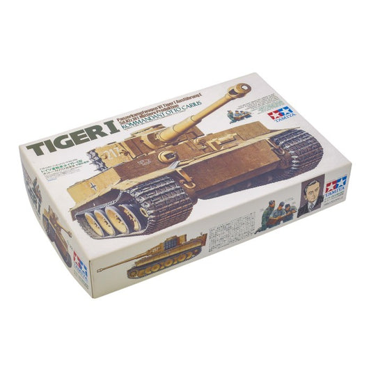 タミヤ 35202 1/35 ミリタリーミニチュアシリーズ NO.202 タイガーI オットーカリウス搭乗車 中古 a1