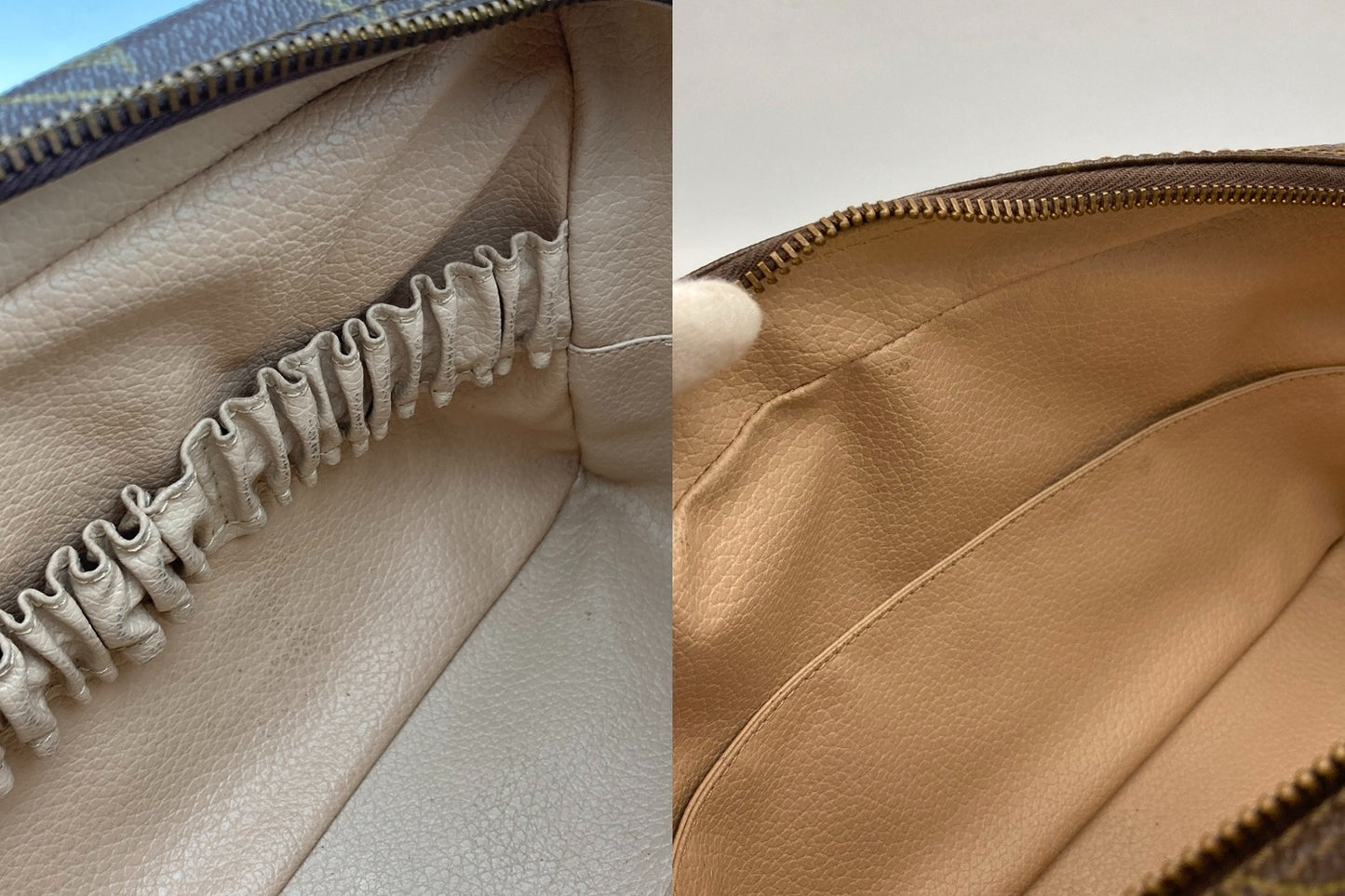 LOUIS VUITTON ルイヴィトン モノグラム トゥルーストワレット28 化粧ポーチ M47522 中古 D4