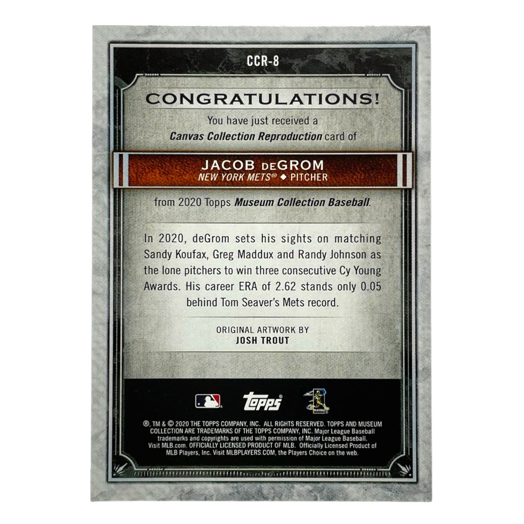 TOPPS MLBカード MUSEUM COLLECTION JACOB DEGROM NEW YORK METS #CCR-8 中古 IT2