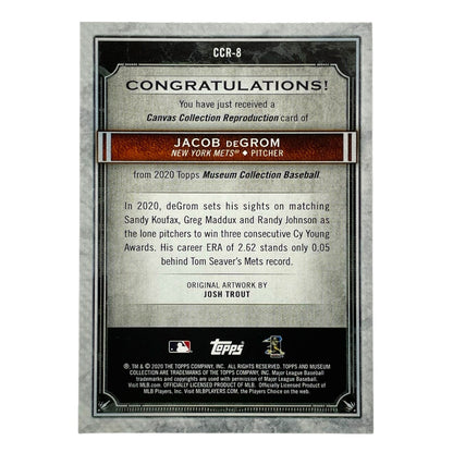 TOPPS MLBカード MUSEUM COLLECTION JACOB DEGROM NEW YORK METS #CCR-8 中古 IT2