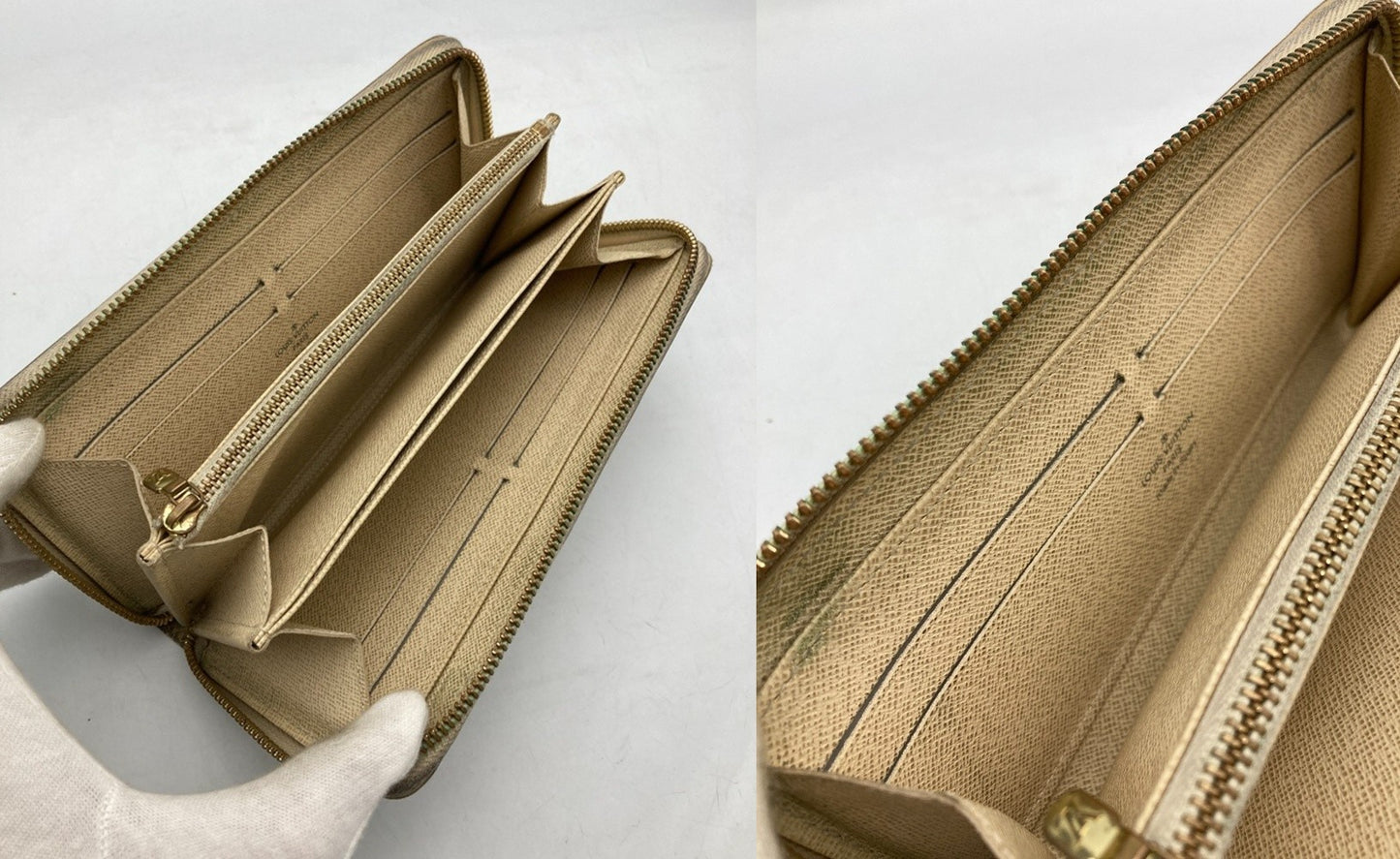 LOUIS VUITTON ルイヴィトン ジッピーウォレット ダミエアズール N41660 中古 D4