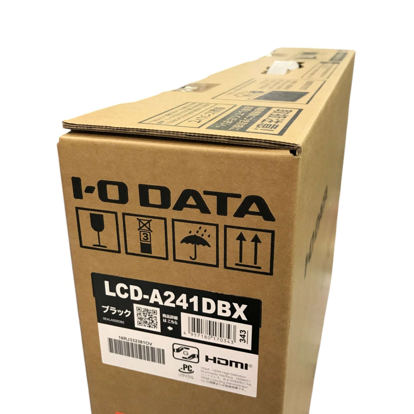 I-O DATA アイ・オー・データ 3辺フレームレス&広視野角ADSパネル 23.8型ワイド液晶ディスプレイ ブラック LCD-A241DBX 中古 Y1