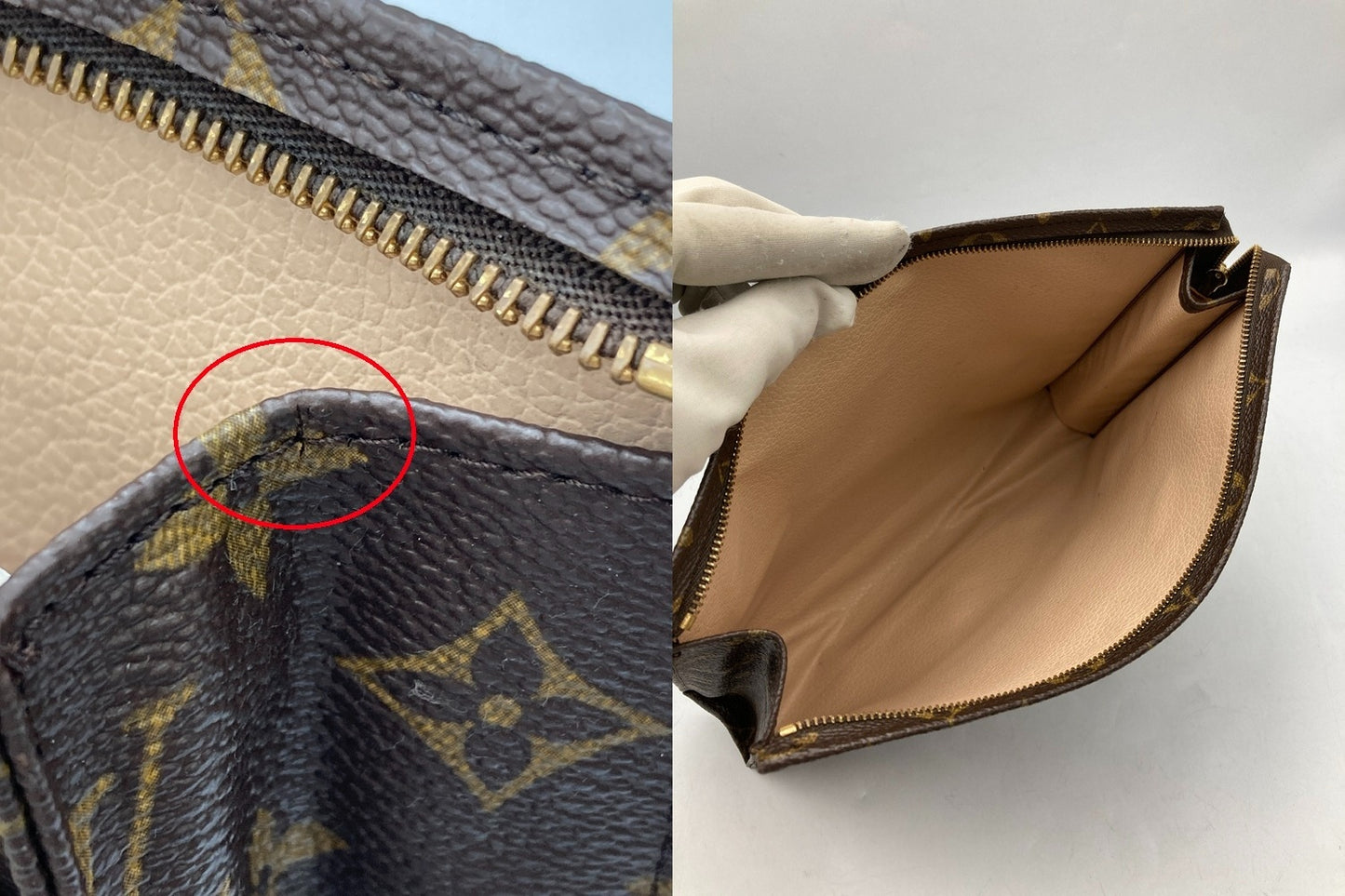 Louis Vuitton ルイヴィトン モノグラム ポッシュトワレット26 ポーチ セカンドバッグ M47542 中古 D4