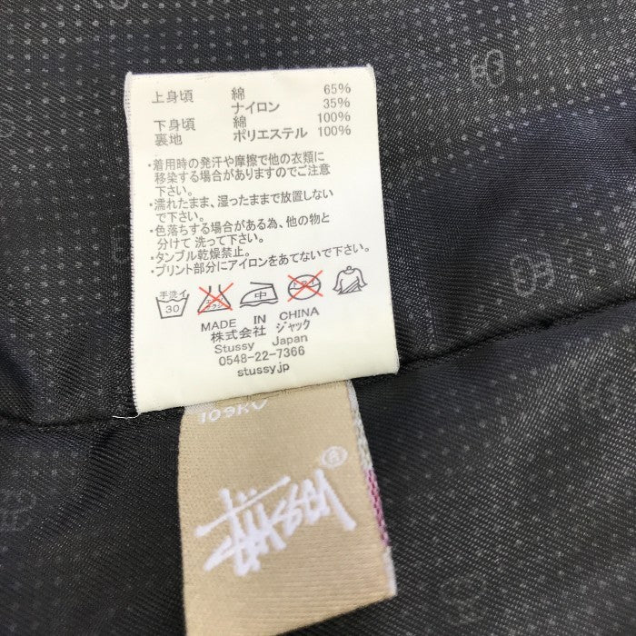 STUSSY ステューシー マウンテンパーカー メンズ ブルー/ブラック Lサイズ アウター 春 秋 冬 チェック柄 中古 KW1