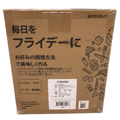 COSORI ノンフライヤー 2L 一人用 エアフライヤー オイル 電気 フライヤー 揚げ物 専用レシピ付き ブラック ‎CAF-LI211-KJP 中古 Y1