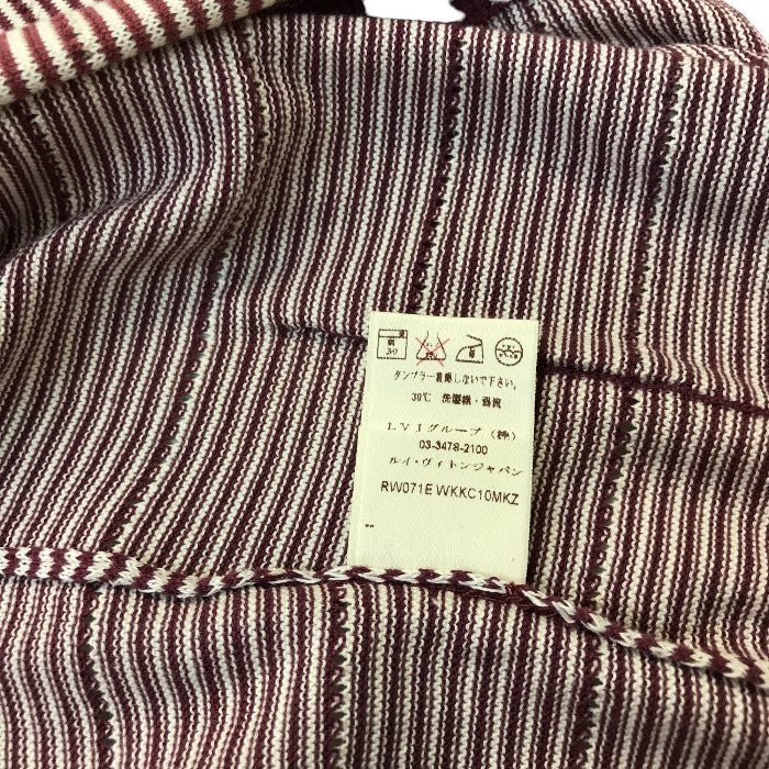 LOUIS VUITTO ルイヴィトン カーディガン キッズ 4歳 コットン ボルドー 100cm RW071EWKKC1MKZ 中古 MK1