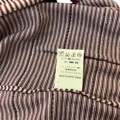 LOUIS VUITTO ルイヴィトン カーディガン キッズ 4歳 コットン ボルドー 100cm RW071EWKKC1MKZ 中古 MK1