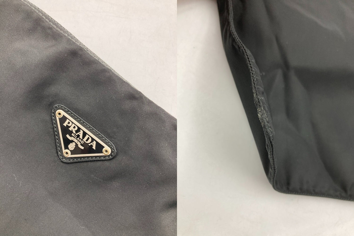 PRADA プラダ テスート 三角プレート ショルダーバッグ 中古 D4