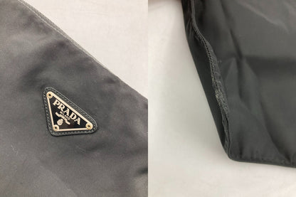PRADA プラダ テスート 三角プレート ショルダーバッグ 中古 D4