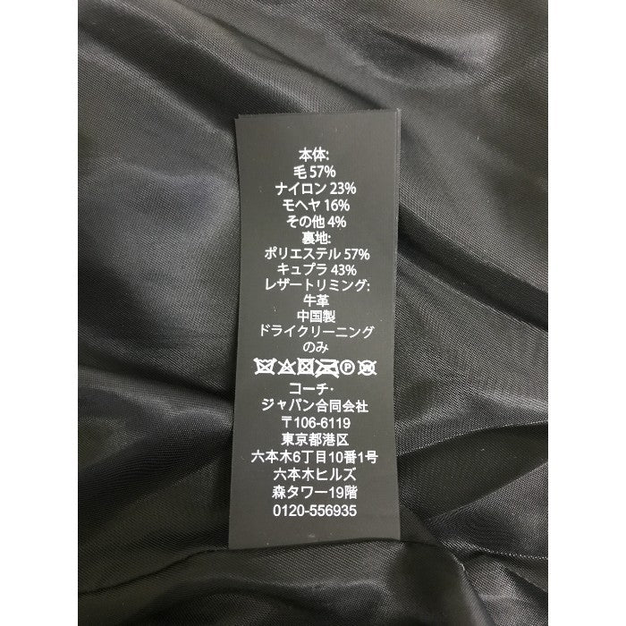 COACH コーチ チェスターコート レディース 冬 モヘヤ グレー XSサイズ 10792 アウター ウール ブランド 中古 W1