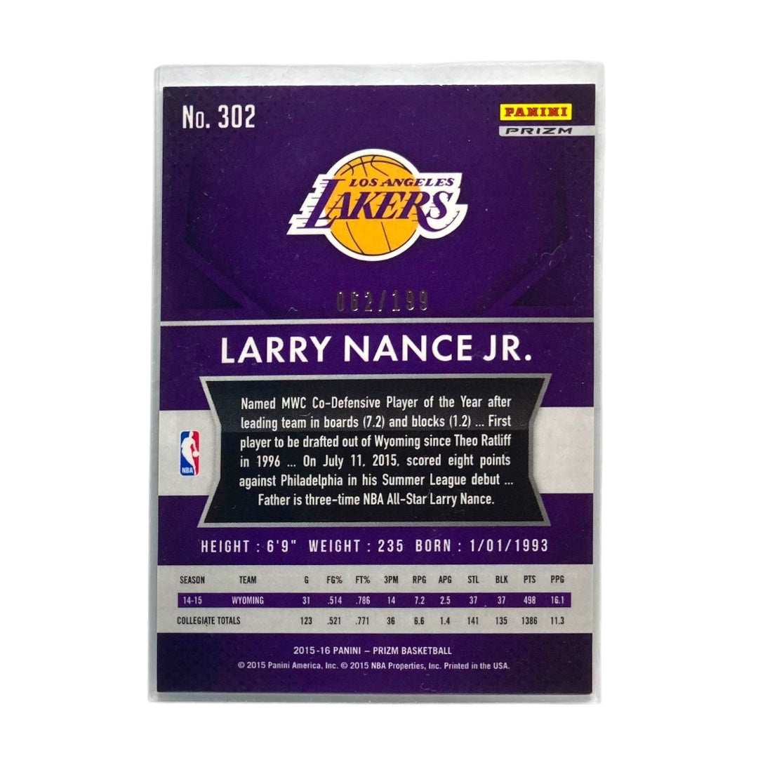 PANINI NBAカード PRIZM LARRY NANCE JR. LOS ANGELES LAKERS /199 #302 中古 IT2