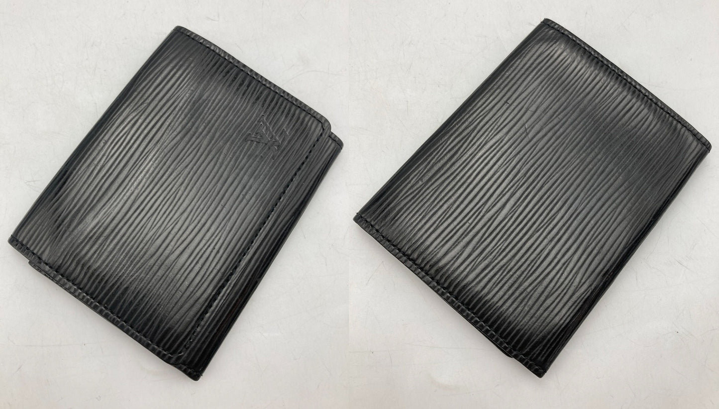 LOUIS VUITTON ルイヴィトン エピ アンヴェロップ カルト ドゥ ヴィジット カードケース 名刺入れ ノワール M56582 中古 D4