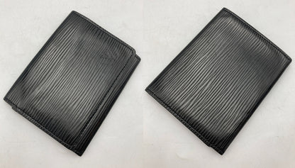 LOUIS VUITTON ルイヴィトン エピ アンヴェロップ カルト ドゥ ヴィジット カードケース 名刺入れ ノワール M56582 中古 D4