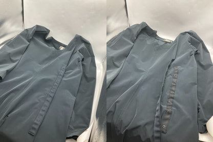 ISSEY MIYAKE イッセイミヤケ ナイロン Vネック ワンピース 長袖 IM14FH004 サイズ3 中古 D4