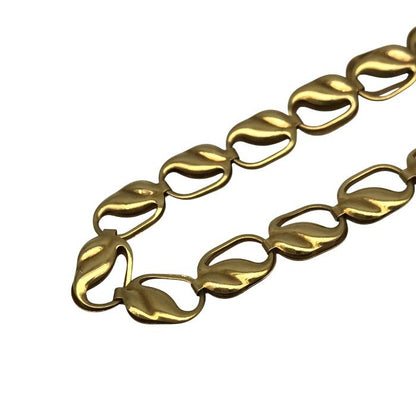 K18 ネックレスチェーン レディース リーフデザインチェーン ゴールド 40cm 中古 T1