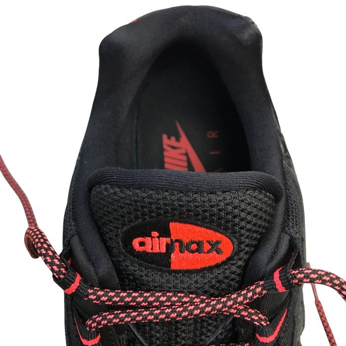 NIKE ナイキ AIR MAX 95 スニーカー メンズ ローカット エアマックス ブラック/レッド 27㎝ AV7014-001 中古 T1