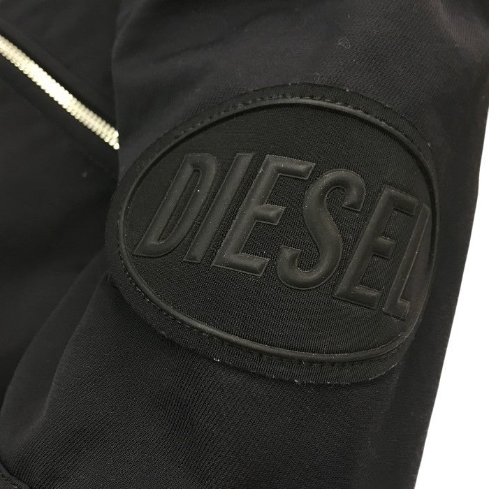 DIESEL ディーゼル ライダースジャケット メンズ 春秋 コットン ブルゾン フルジップ ブラック Sサイズ 00S9N0-J-GLORY-0LAXT 中古 T1