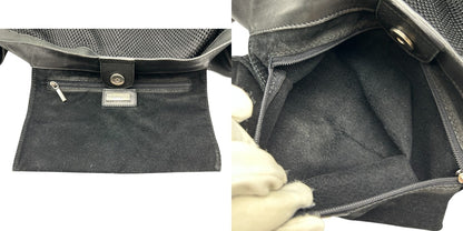 DOLCE＆GABBANA ドルチェ＆ガッバーナ メッシュ ショルダー バッグ 鞄 肩掛け レザー メンズ レディース 中古 W４