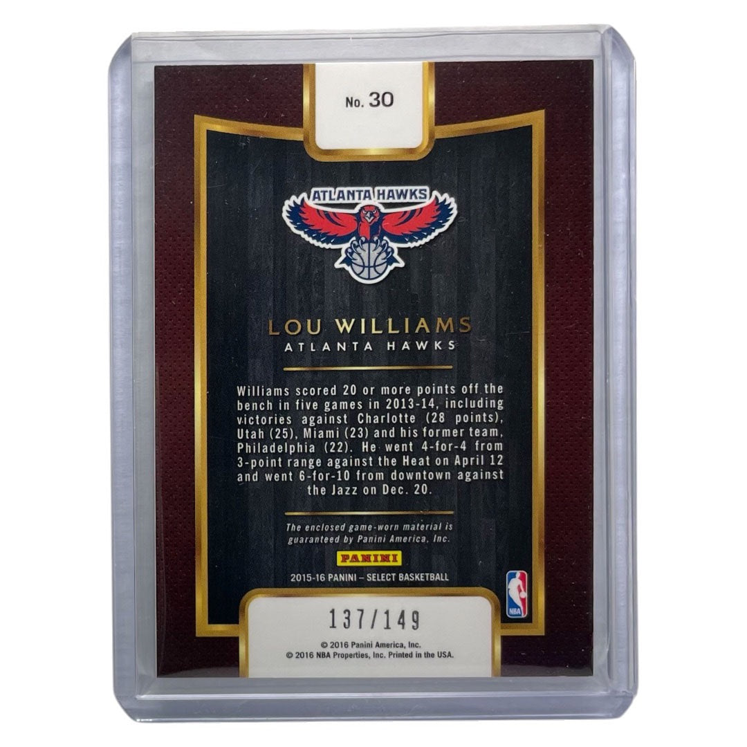PANINI NBAカード SELECT LOU WILLIAMS ATLANTA HAWKS /149 #30 中古 IT2