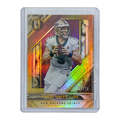 PANINI NFLカード GOLD STANDARD DREW BREES NEW ORLEANS SAINTS 07/25 #73 中古 IT1