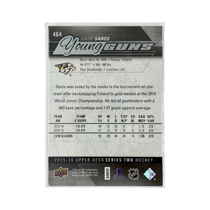 UPPER DECK NHLカード SERIES TWO JUUSE SAROS PREDATORS #464 中古 IT1