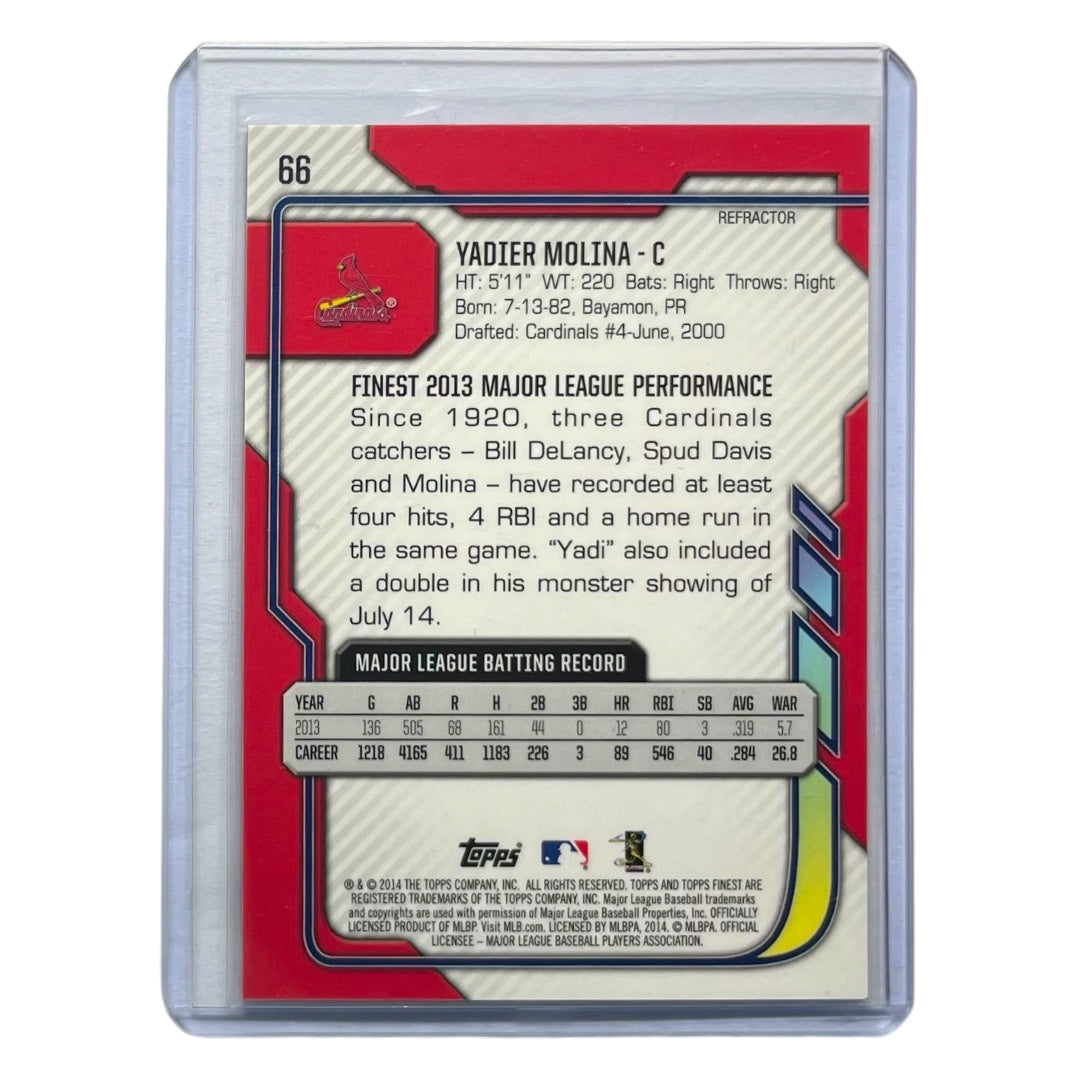 TOPPS MLBカード FINEST YADIER MOLINA CARDINALS /199 #66 中古 IT2