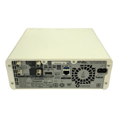 Panasonic DIGA ブルーレイレコーダー ホワイト HDD1TB 4Kチューナー内蔵 3チューナー スマホ連動 DMR-4CS101 中古 T1