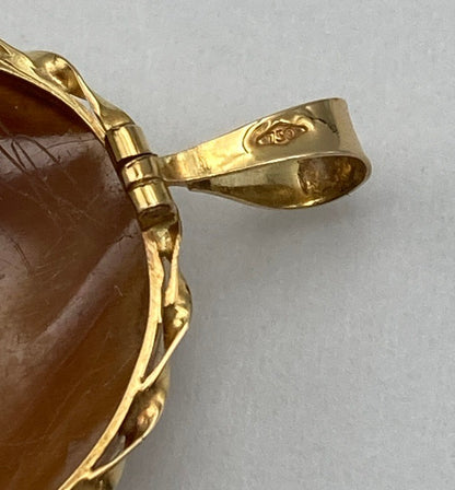 K18 カメオ ブローチ/ペンダントトップ 中古 D4