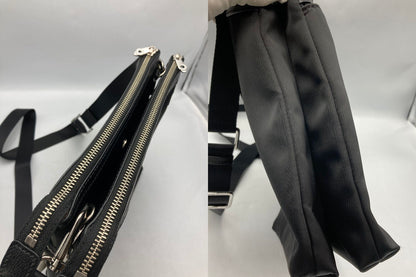 HUNTING WORLD ハンティングワールド ナイロン ショルダーバッグ ブラック 中古 D4