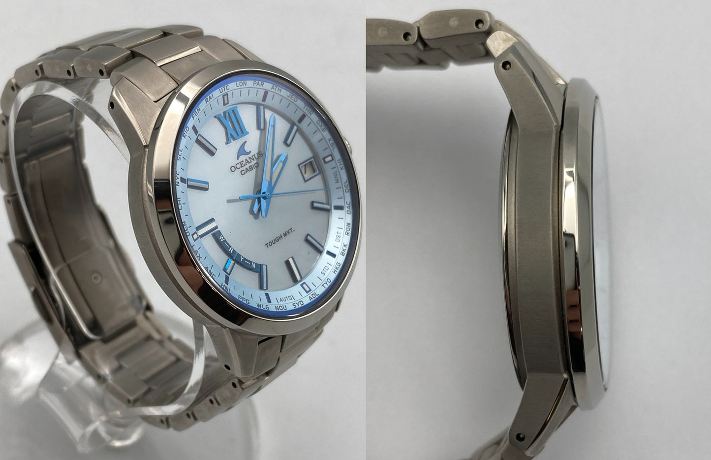 CASIO カシオ OCEANUS オシアナス 3hands model スマートアクセス搭載 腕時計 OCW-T150-2AJF 中古 D4