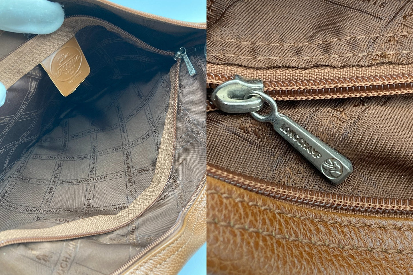 LONGCHAMP ロンシャン レザー ボディバッグ クロスボディ 中古 D4