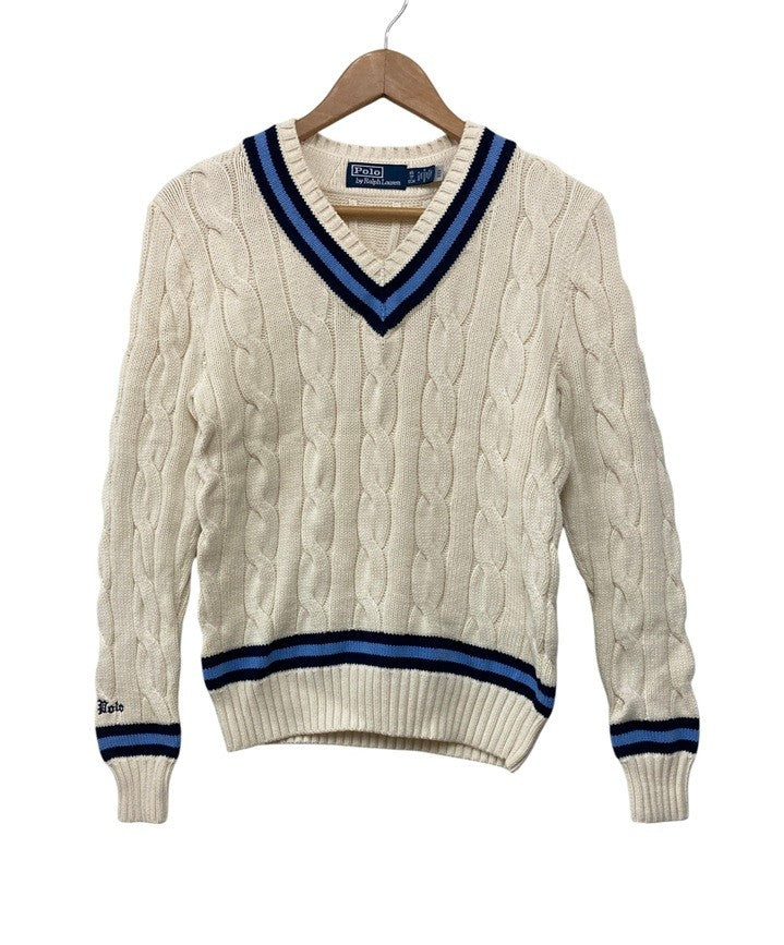 Polo by RALPH LAUREN ポロバイラルフローレン アイコニック クリケット セーター サイズXS メンズ 中古 D4