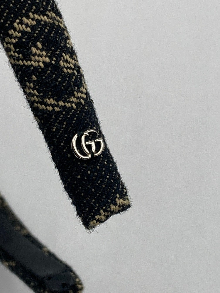 GUCCI グッチ GGキャンバス デニム カチューシャ 652835 レディース 中古 D4