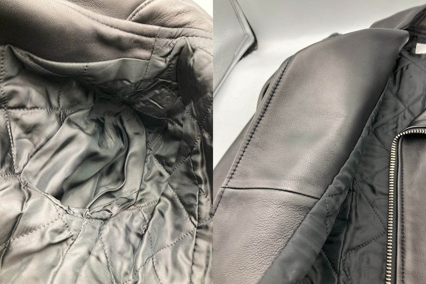 LE CIEL BLEU ルシェルブルー ラムレザー ダブルライダース ジャケット 19S64002-1 サイズ36 レディース 中古 D4