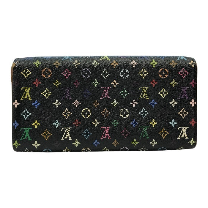 LOUIS VUITTON ルイ ヴィトン モノグラムマルチカラー ポルトフォイユ サラ 長財布 ユニセックス 2つ折り 旧型 ノワール/グルナード M93747 中古 T1