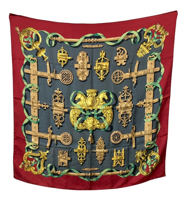 HERMES エルメス カレ90 FERRONNERIE 鉄細工 中古 D4