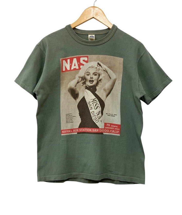 TOYS McCOY トイズマッコイ マリリンモンロー ”MISS NAVAL AIR STATION” Tシャツ サイズM メンズ 中古 D4