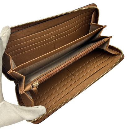 MICHAEL KORS マイケルコース 長財布 ブラウン 32S7GM9E9L レディース おしゃれ ラウンドファスナー 収納 中古 W４