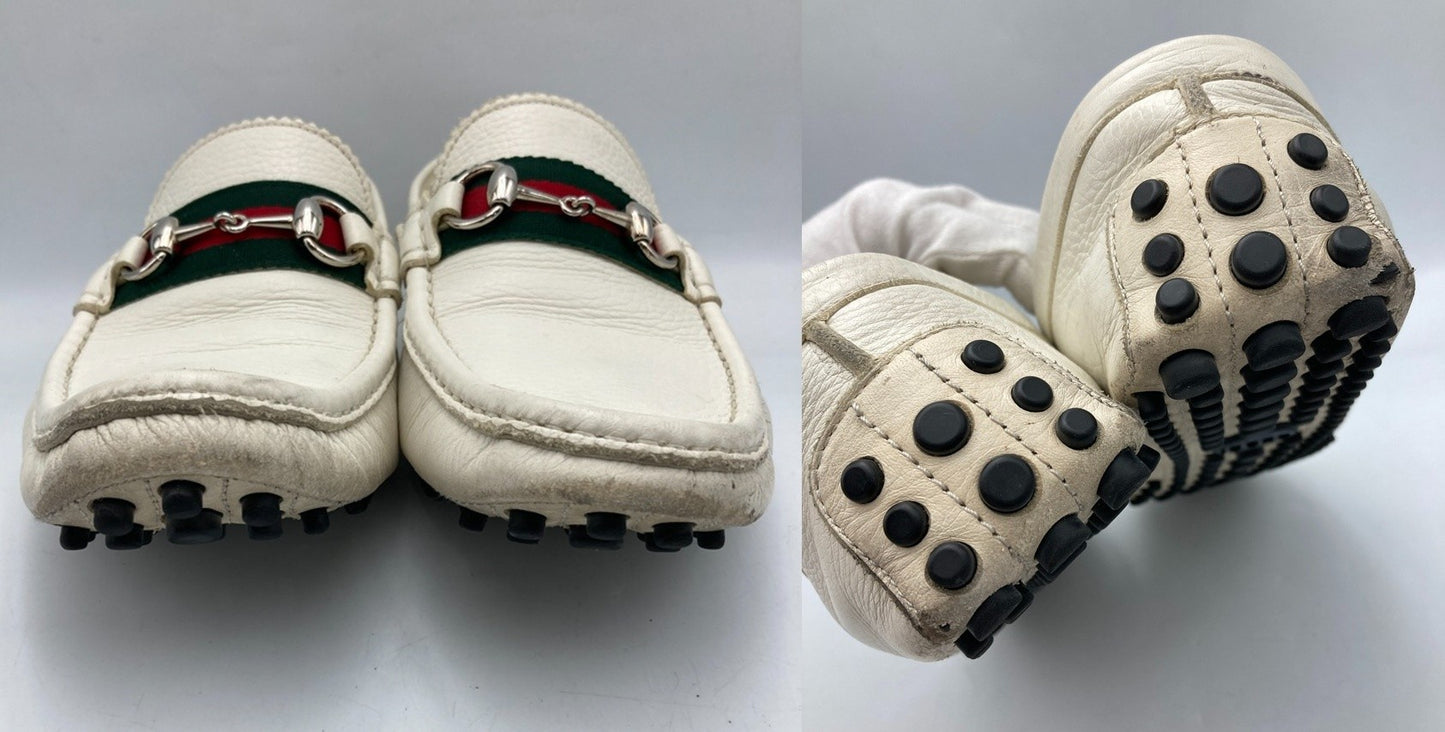 FIAT 500 by GUCCI フィアット×グッチ ホースビット ドライビングシューズ サイズ7.5 メンズ 中古 D4