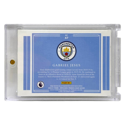 PANINI サッカーカード IMPECCABLE PREMIER LEAGUE GABRIEL JESUS MANCHESTER CITY /29 #47 中古 IT1
