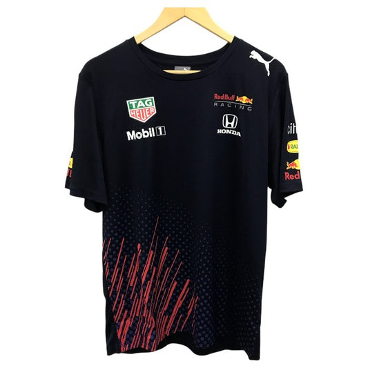 PUMA プーマ Red Bull Honda レッドブルレーシング チーム Tシャツ 2021 メンズ ホンダ F1 レーシング Lサイズ ナイトスカイ 763112 中古 TK1