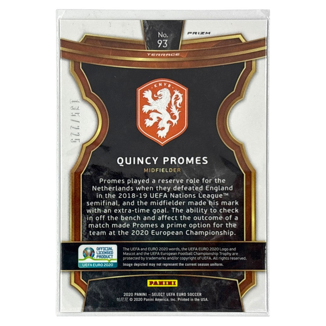 PANINI サッカーカード SELECT UEFA EURO PRIZM QUINCY PROMES NETHERLANDS /225 #93 中古 IT1