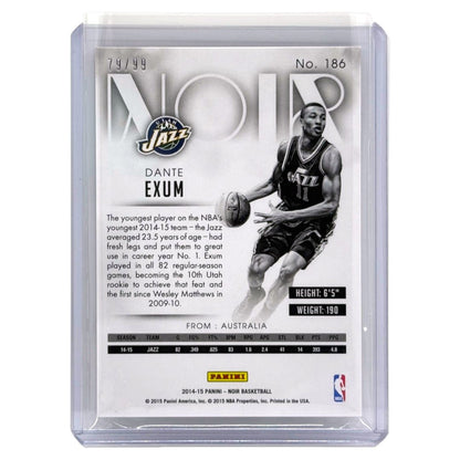 PANINI NBAカード NOIR DANTE EXUM JAZZ /99 #186 中古 IT1