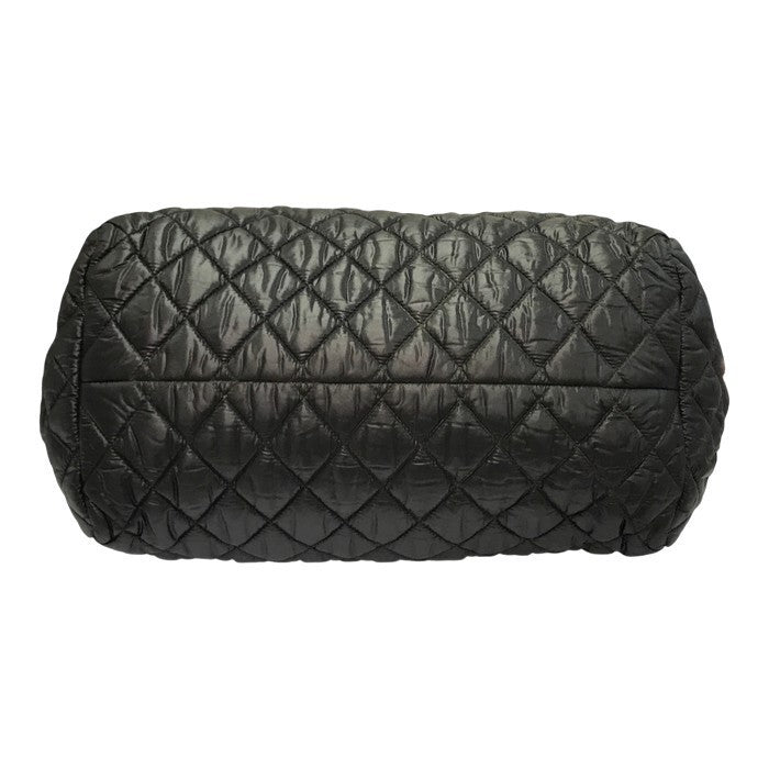 CHANEL シャネル コココクーン ミニボストンバッグ レディース ナイロン トート/ハンドバッグ キルティング 軽量 ブラック A47205 中古 T1