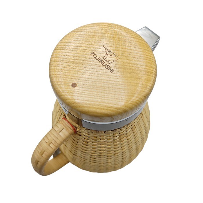 ZOJIRUSHI 象印 1.0L 昭和レトロ 籐ポット 魔法瓶 VGR-1000 中古 H4