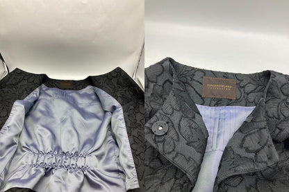 TOMORROWLAND トゥモローランド コレクション ノーカラー ジャケット サイズ36 フラワー 中古 D4